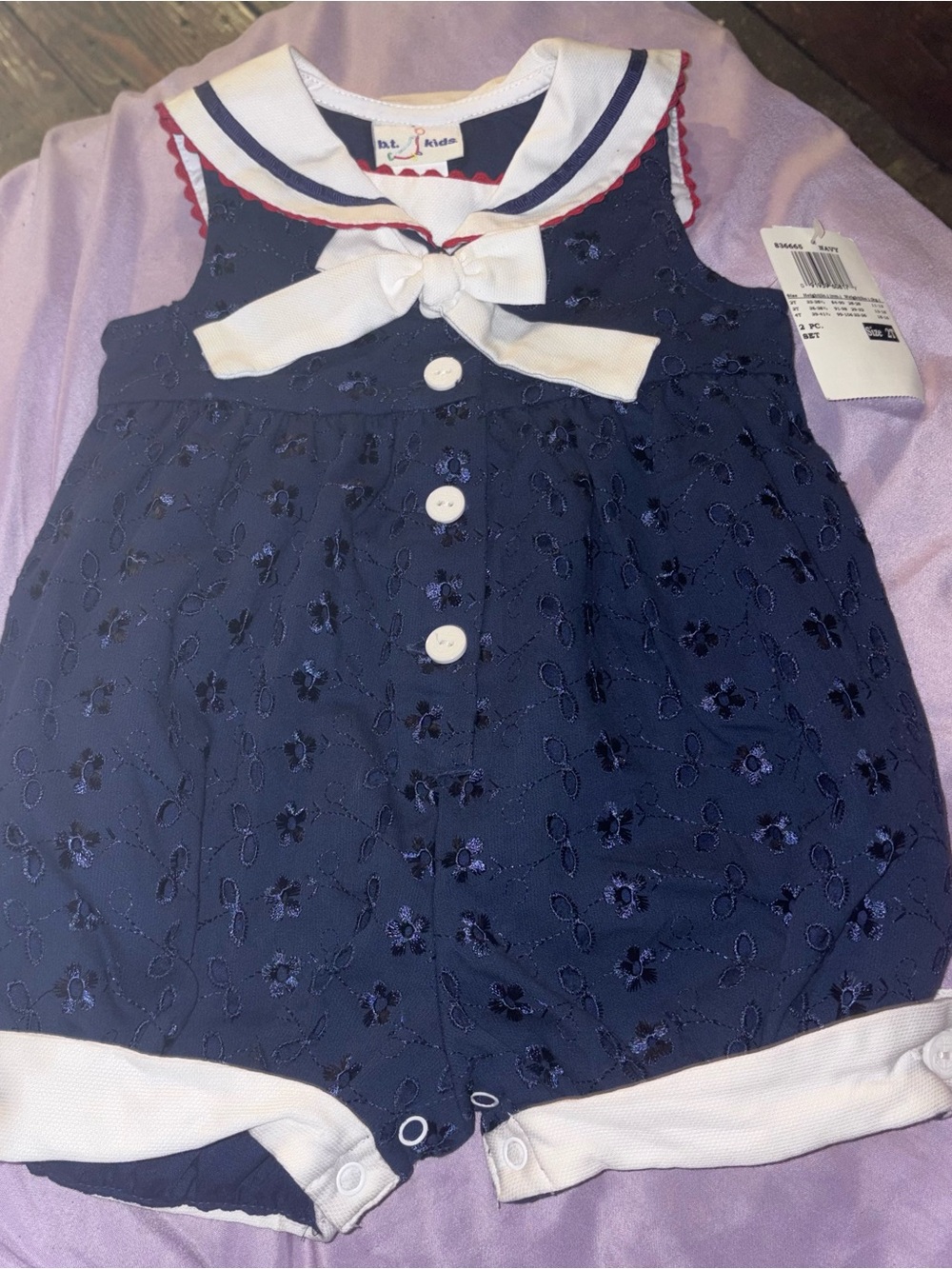 NWT BT Kids sailor romper size 2T